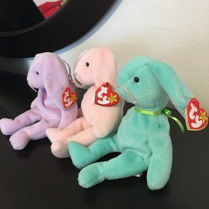Retired TY Beanie Babies: Hippity/Hoppity/Floppity